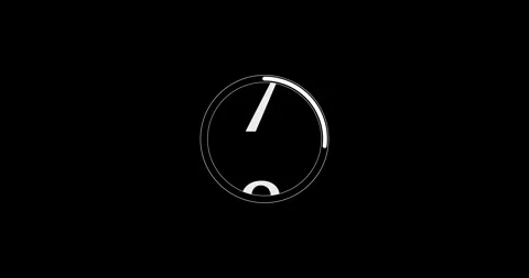 Circle countdown timer animation from 10 to 0 second animation on a transparent Stock Footage 337715776