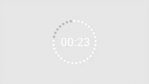 Circle countdown timer animation from 30 to 0 seconds countdown, countdown video Video stock 292359520