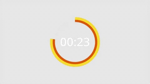 Circle countdown timer animation from 30 to 0 seconds countdown, countdown video Stock Footage 292360562