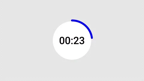 Circle countdown timer animation from 30 to 0 seconds countdown, countdown video 스톡 동영상 292731350