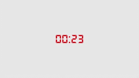 Circle countdown timer animation from 30 to 0 seconds countdown, countdown video Stock Footage 292733171