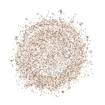 Circle created from brown dotted particles Stock Illustration
