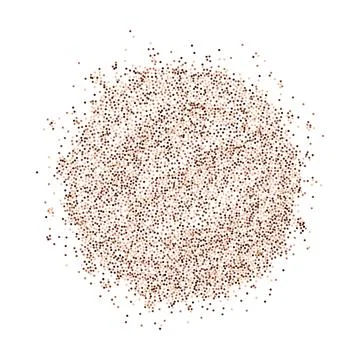 Circle created from brown dotted particles Stock Illustration