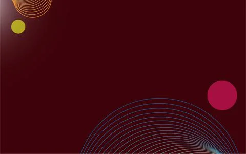 Circle crop lines dark red background Stock Illustration