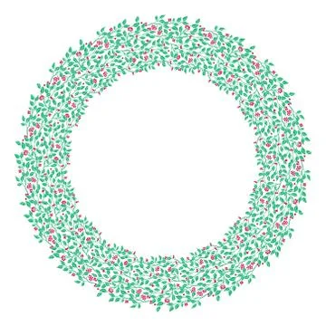 Circle cute hand drawn frames on the white background. Love bohemia concept for Stock Illustration