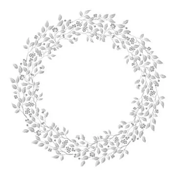 Circle cute hand drawn frames on the white background. Love bohemia concept for Stock Illustration