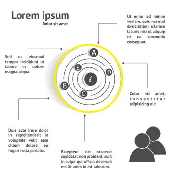 Circle design infographic template Stock Illustration