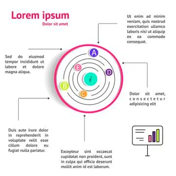 Circle design infographic template Stock Illustration