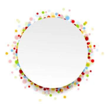 Circle design with shiny light confetti Circle design with shiny light con... Stock Photos