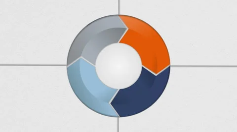 Circle diagram four result arrow box for presentation 2. template 스톡 동영상 59321056