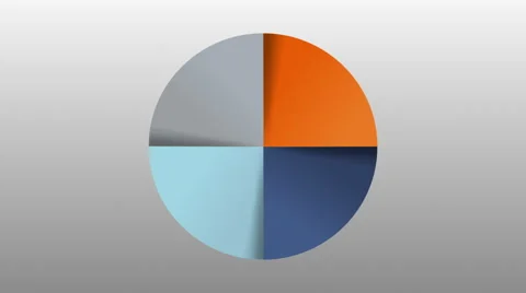 Circle diagram four result category chart for presentation. 스톡 동영상 59314153