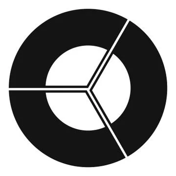 Circle diagram icon vector simple Ilustración de archivo