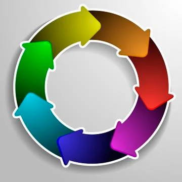 Circle diagram Stock Illustration