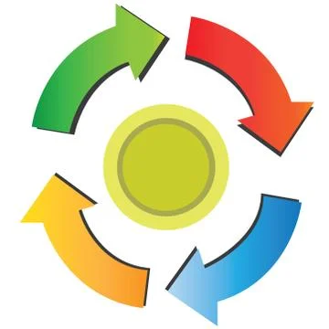 Circle diagram Stock Illustration