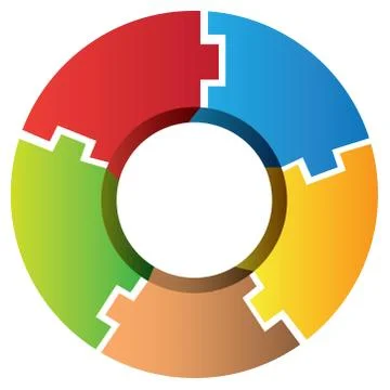 Circle diagram Stock Illustration