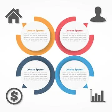 Circle Diagram 스톡 일러스트