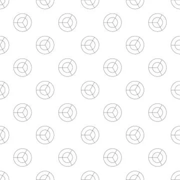 Circle diagram pattern vector seamless Stock Illustration