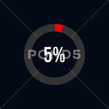 Circle Diagram Pie Charts Infographic Elements. Loading Progress Vector ...