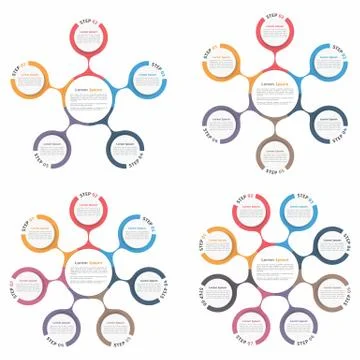 Circle Diagrams Illustrazione stock