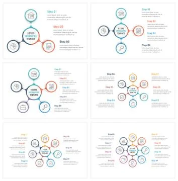 Circle Diagrams Illustrazione stock