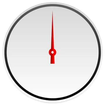 Circle dial, gauge template. Editable vector illustration. Stock Illustration