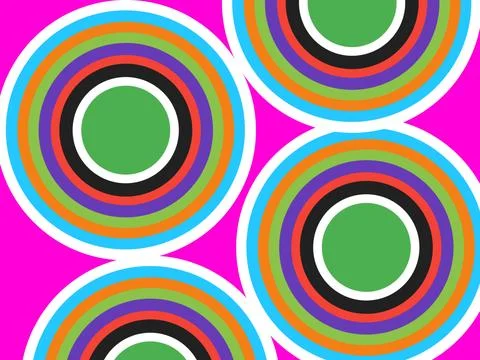 Circle with different colors Stock Illustration