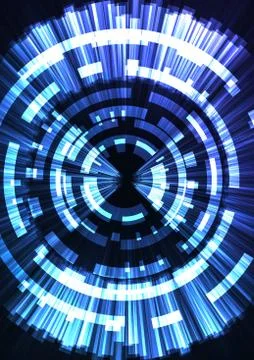 Circle digital abstract background Illustrazione stock