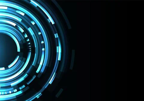 Circle digital pixel abstract background Stock Illustration