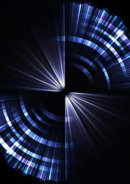 Circle digital pixel abstract background Stock Illustration