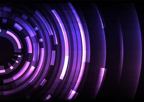 Circle digital pixel abstract background Stock Illustration