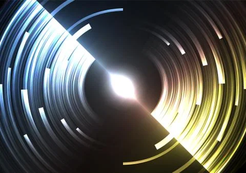 Circle digital pixel abstract background Stock Illustration