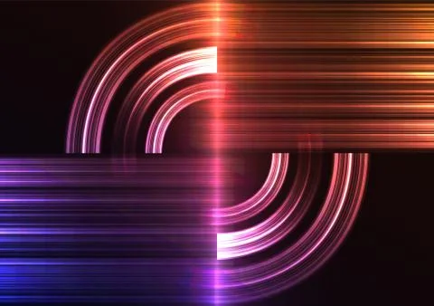 Circle digital pixel abstract background Stock Illustration