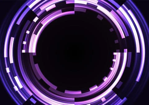 Circle digital pixel abstract background Stock Illustration