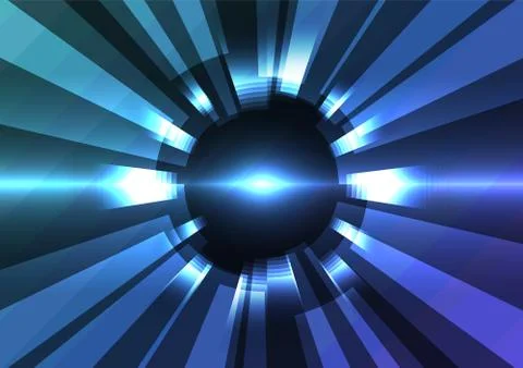 Circle digital pixel abstract background Stock Illustration