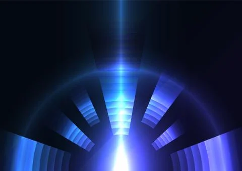 Circle digital pixel abstract background Stock Illustration