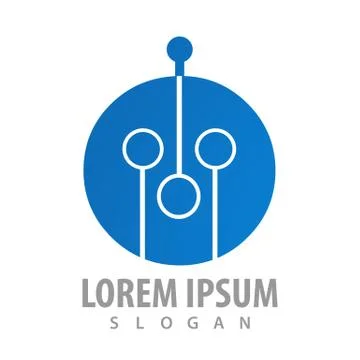 Circle digital technology concept design. Symbol graphic template element vec Stock Illustration