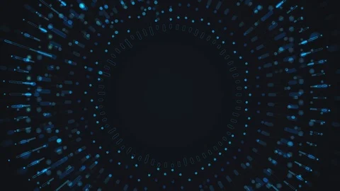 Circle digital waves hud technology visuals Video stock 121938531