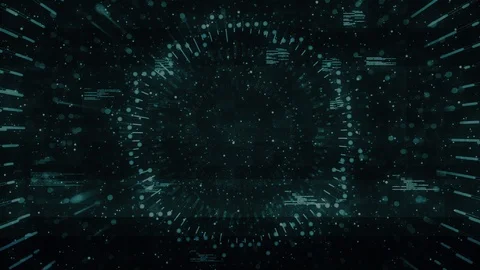 Circle digital waves hud technology visuals Video stock 121940167