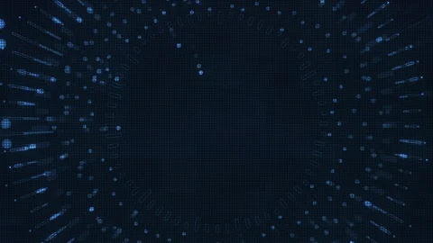 Circle digital waves hud technology visuals Video stock 121940201
