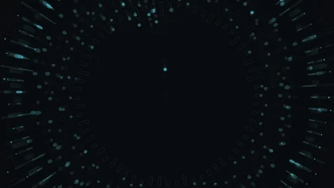 Circle digital waves hud technology visuals Video stock 121940959