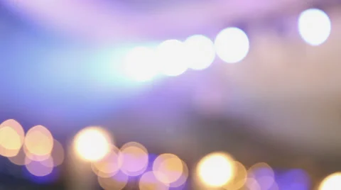 Circle disco bokeh lights, out of focus concert lights, nightclub party Vídeos de archivo 34786390