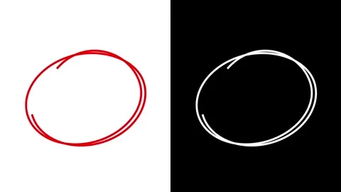 Circle doodle Vídeo Stock 342872253