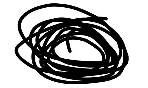 Circle doodle vector art Stock Illustration