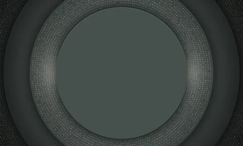 Circle with dot banner background. Stock Illustration