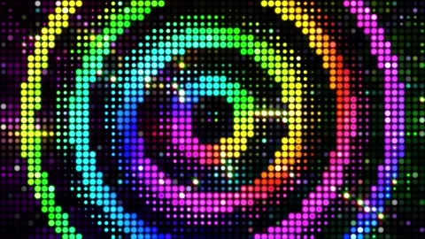 Circle Dot Led Light Stock Footage 323246072
