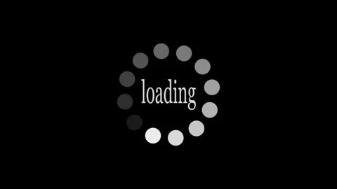 Circle dot loading animation with white background. Stock Footage 297834300