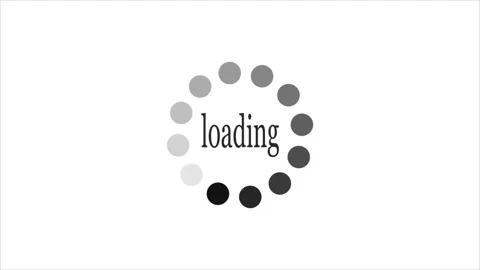 Circle dot loading animation with white background. Stock Footage 297834348