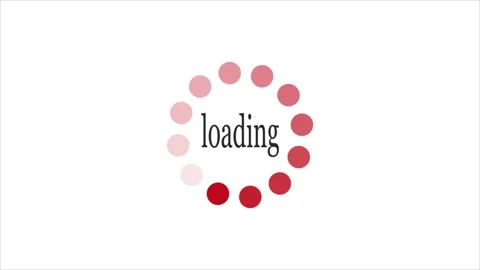Circle dot loading animation with white background. Stock Footage 297834350