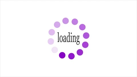 Circle dot loading animation with white background. Stock Footage 297834383