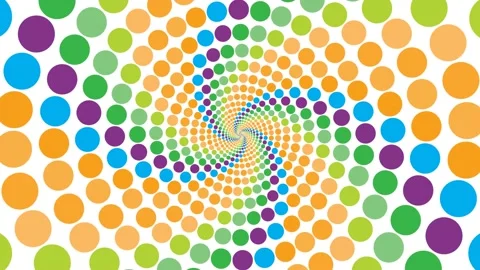 Circle dotted techno animation background Video Footage. Stock Footage 229388067